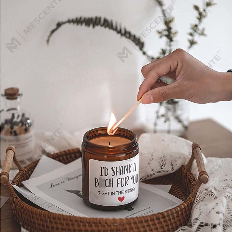 M&Scent 100% Sáp Tự Nhiên Nến Thơm Giáng Sinh Cho Bộ Quà Tặng Gia Đình, Nến Thơm Trong Lọ Thủy Tinh Có Nắp Kim Loại