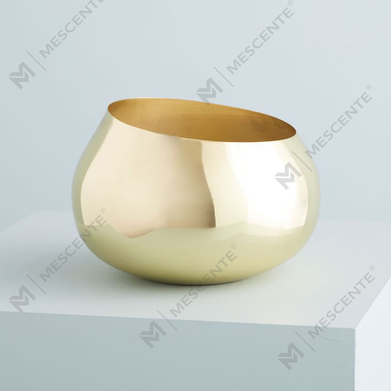 bán buôn màu sắc sang trọng nhãn hiệu riêng Nến thơm hình tròn bằng kim loại góc