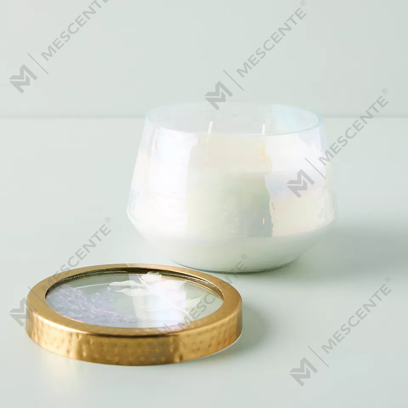 Bán buôn Nhãn hiệu riêng tùy chỉnh Trang trí nội thất Thủy tinh trong suốt Nến thơm mạnh