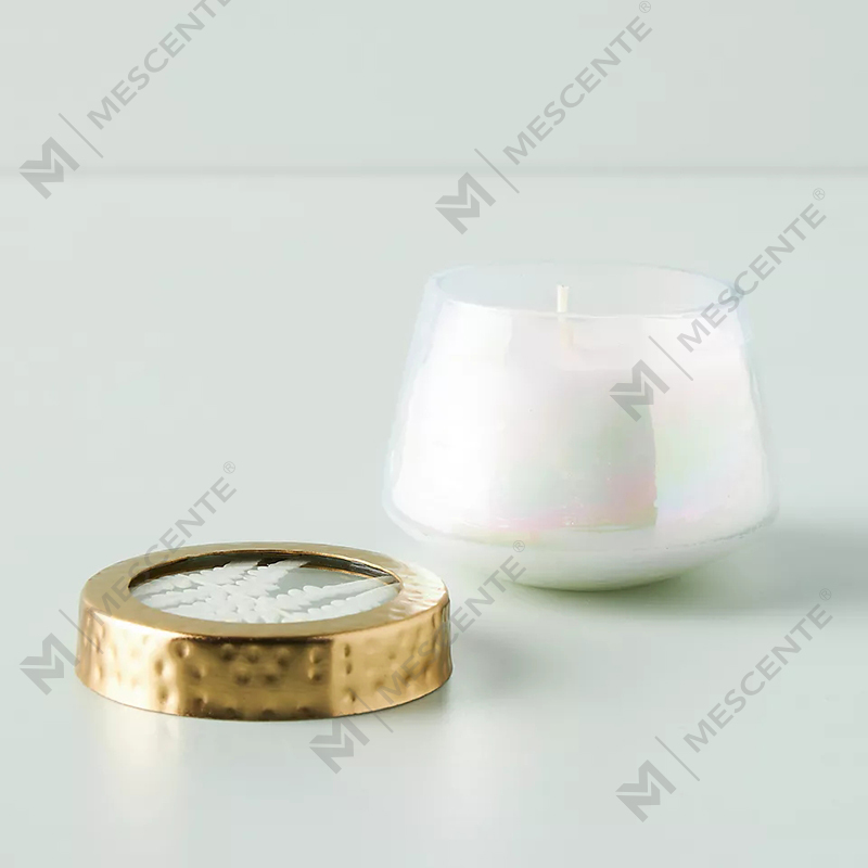 Bán buôn Nhãn hiệu riêng tùy chỉnh Trang trí nội thất Thủy tinh trong suốt Nến thơm mạnh