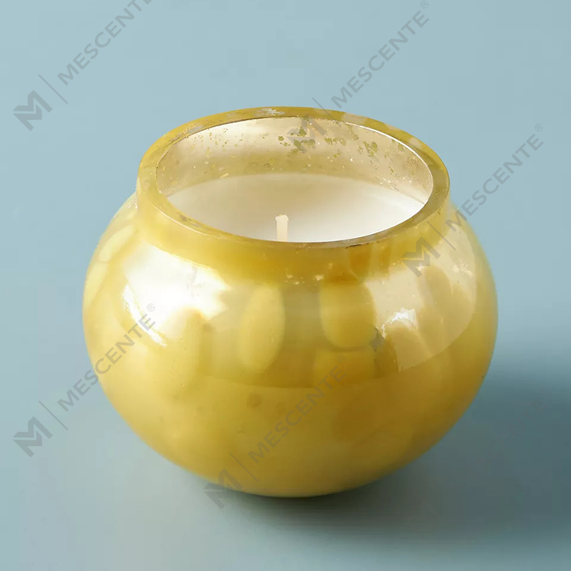 M&scent Nhãn hiệu riêng Trang trí nhà tùy chỉnh Lọ nến thủy tinh sang trọng Sáp đậu nành Nến thơm có nắp