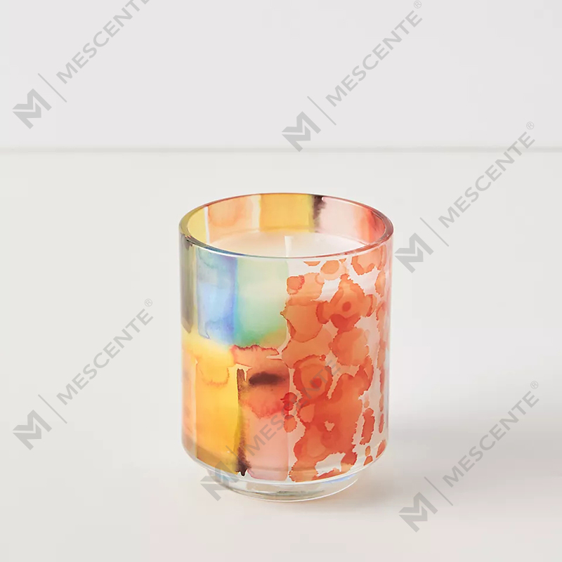 M & Mùi Hương Sang Trọng Tùy Chỉnh Trang Trí Nhãn Hiệu Riêng 3 Bấc Một Chủ Nhật Họa Sĩ Thủy Tinh Pha Lê Thơm Nến Sáp Đậu Nành