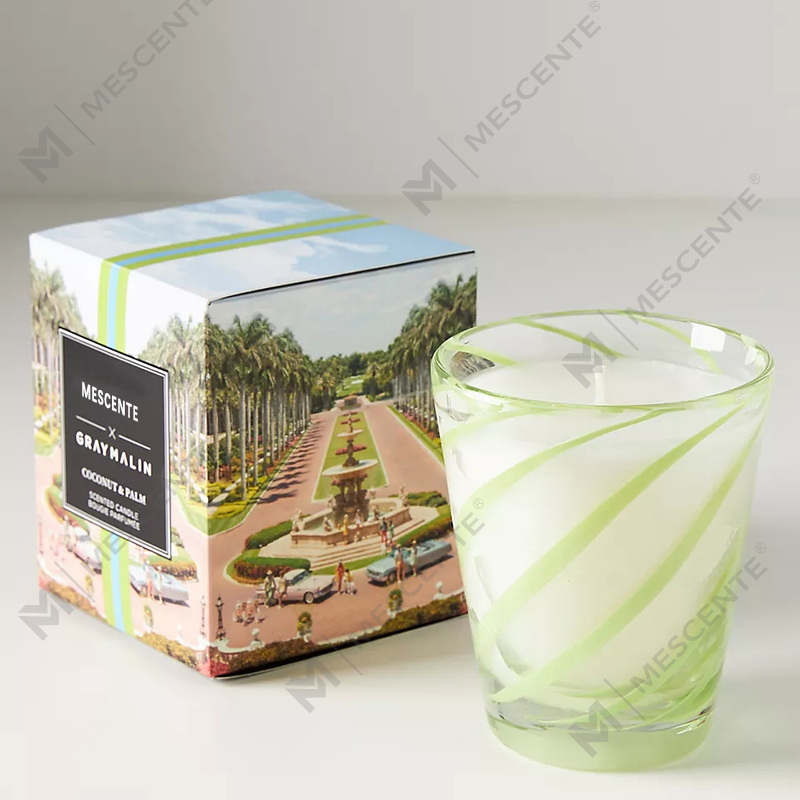 M&Scent Luxury White Soy Wax Logo cá nhân Nến thơm đám cưới