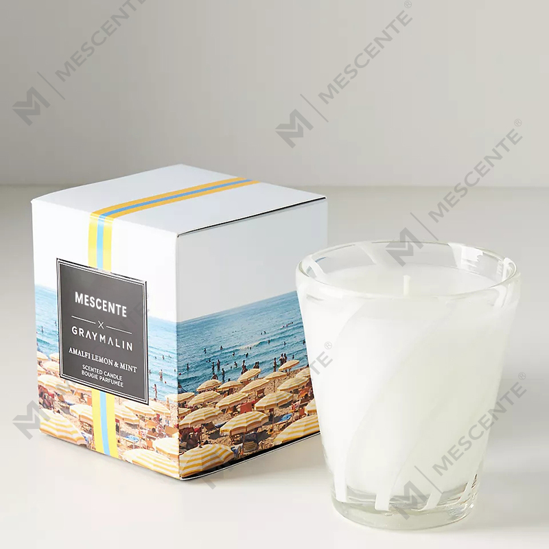 M&Scent Luxury White Soy Wax Logo cá nhân Nến thơm đám cưới