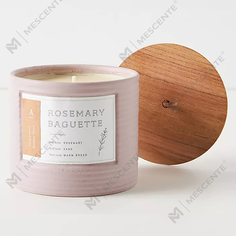 M&Scent Nhãn hiệu riêng Lọ gốm màu Nến sáp đậu nành thơm Chic