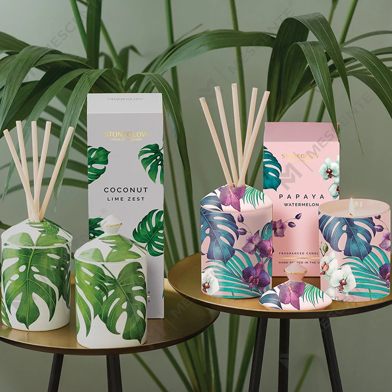 M&Scent Thiết kế đặc biệt Màu nến thực vật đô thị có hộp gấp