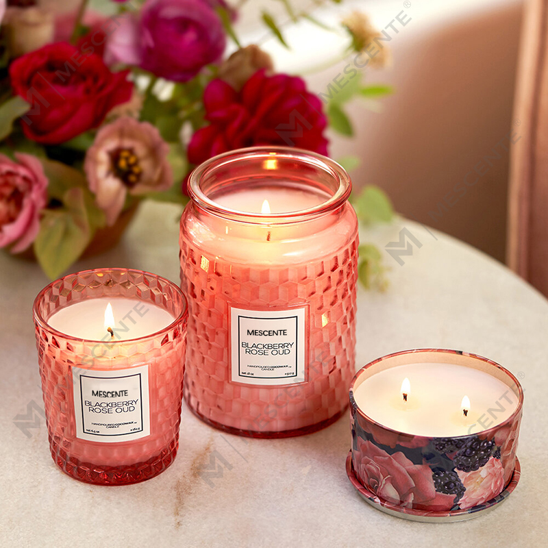 M&Scent Custom Trang trí Giáng sinh Nến Biểu tượng Blackberry Rose Oud