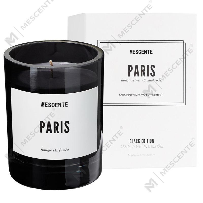 M&Scent Bán buôn Nhãn hiệu riêng sang trọng Màu đen Logo cá nhân Nến thơm