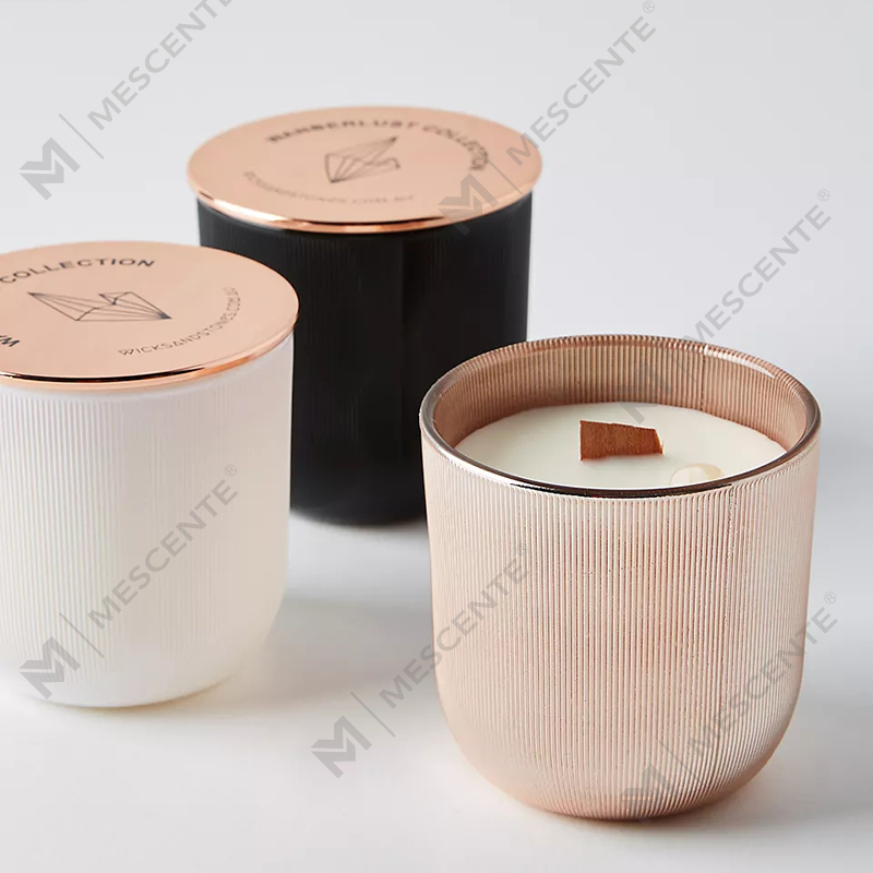 Bán buôn Đá cẩm thạch sang trọng Logo sáng bóng Crystal Infused Gem Chakra Hương liệu Nến sáp đậu nành thơm