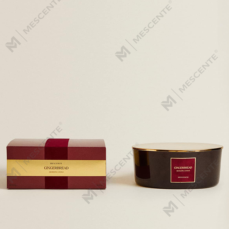 M&Scent Custom Luxury 3 Wicks Nến Cá nhân Nhãn hiệu riêng Màu đen mờ Nến thơm
