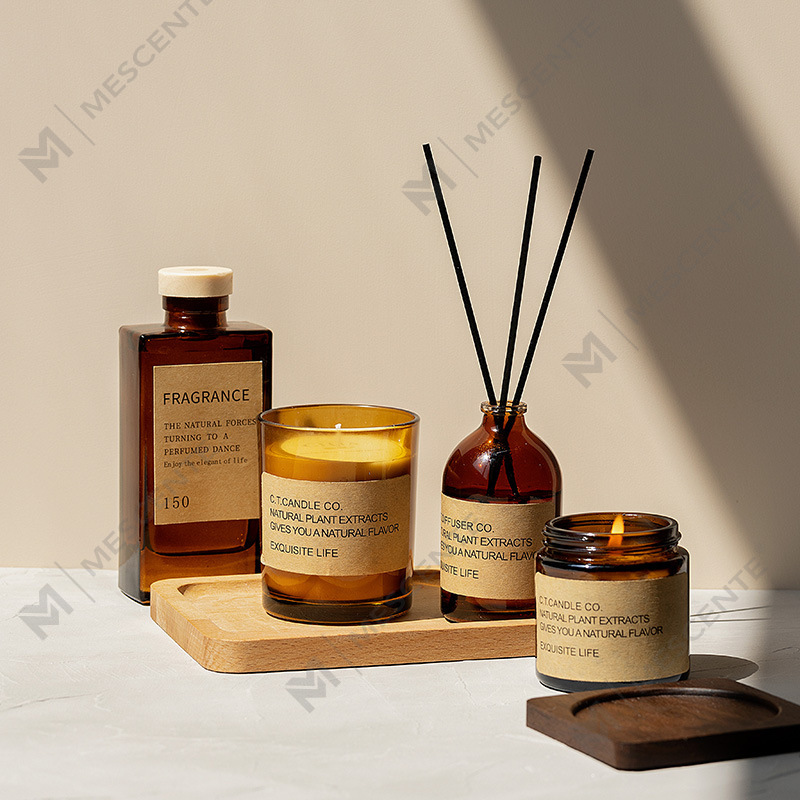 M&Scent trang trí sang trọng bộ khuếch tán sậy và nến thơm trong nhà có bao bì hộp