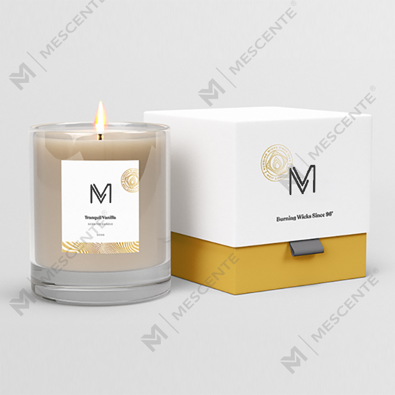 Nhà máy bán buôn M&Scent trực tiếp nhãn hiệu riêng sang trọng nến thơm sáp đậu nành có hộp với số lượng lớn