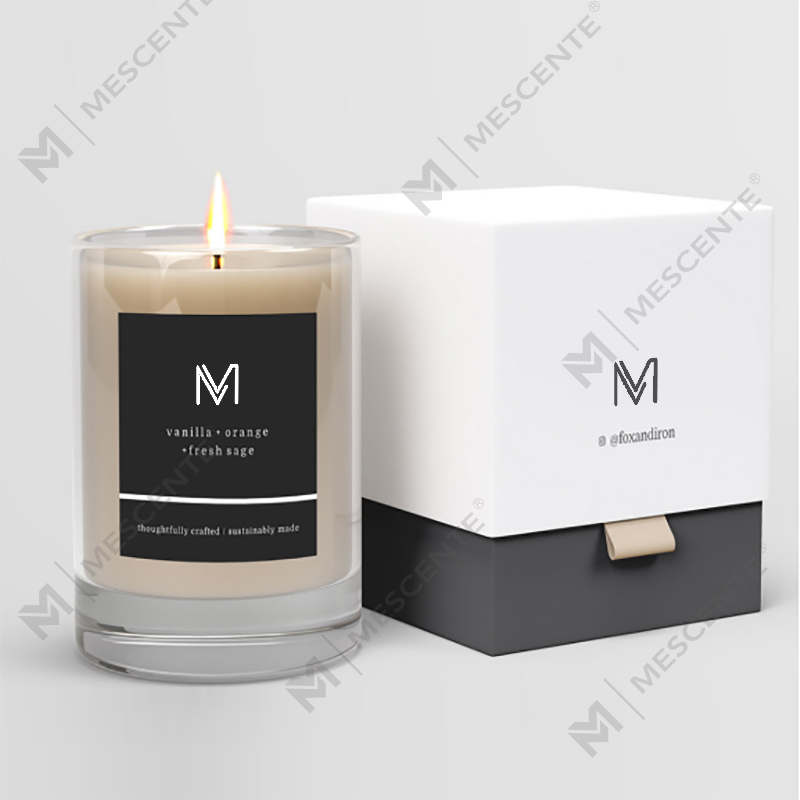 Nhà máy bán buôn M&Scent trực tiếp nhãn hiệu riêng sang trọng nến thơm sáp đậu nành có hộp với số lượng lớn