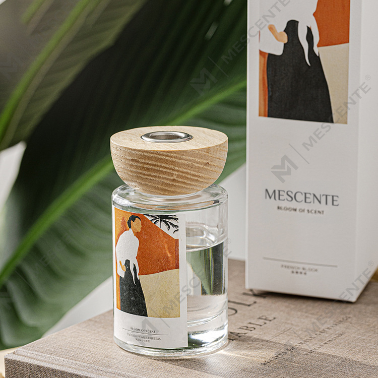 M&Scent bán buôn nhãn hiệu riêng chai thủy tinh dính bộ khuếch tán sậy có nút chặn