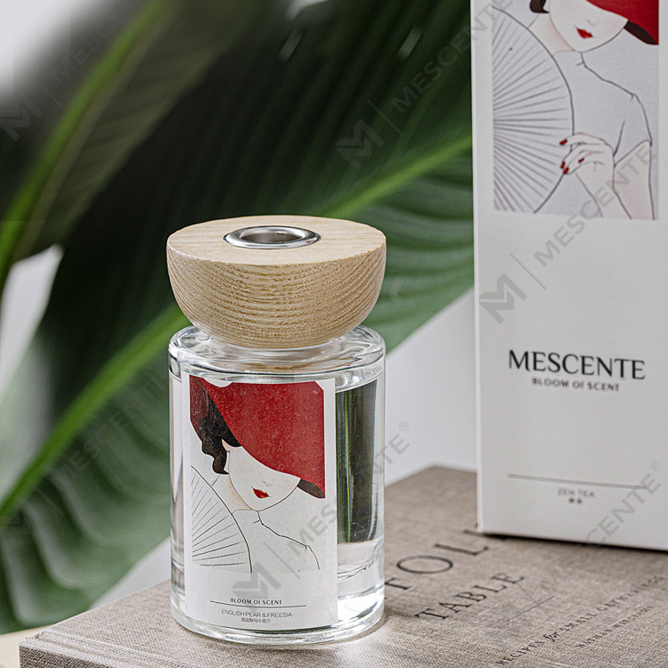 M&Scent bán buôn nhãn hiệu riêng chai thủy tinh dính bộ khuếch tán sậy có nút chặn