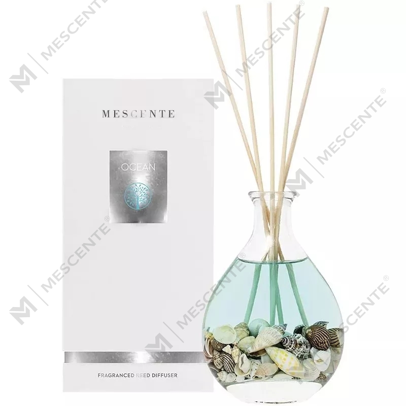 M&Scent bán buôn sang trọng nhãn hiệu riêng chai thủy tinh mây thanh bộ khuếch tán sậy có nút chặn