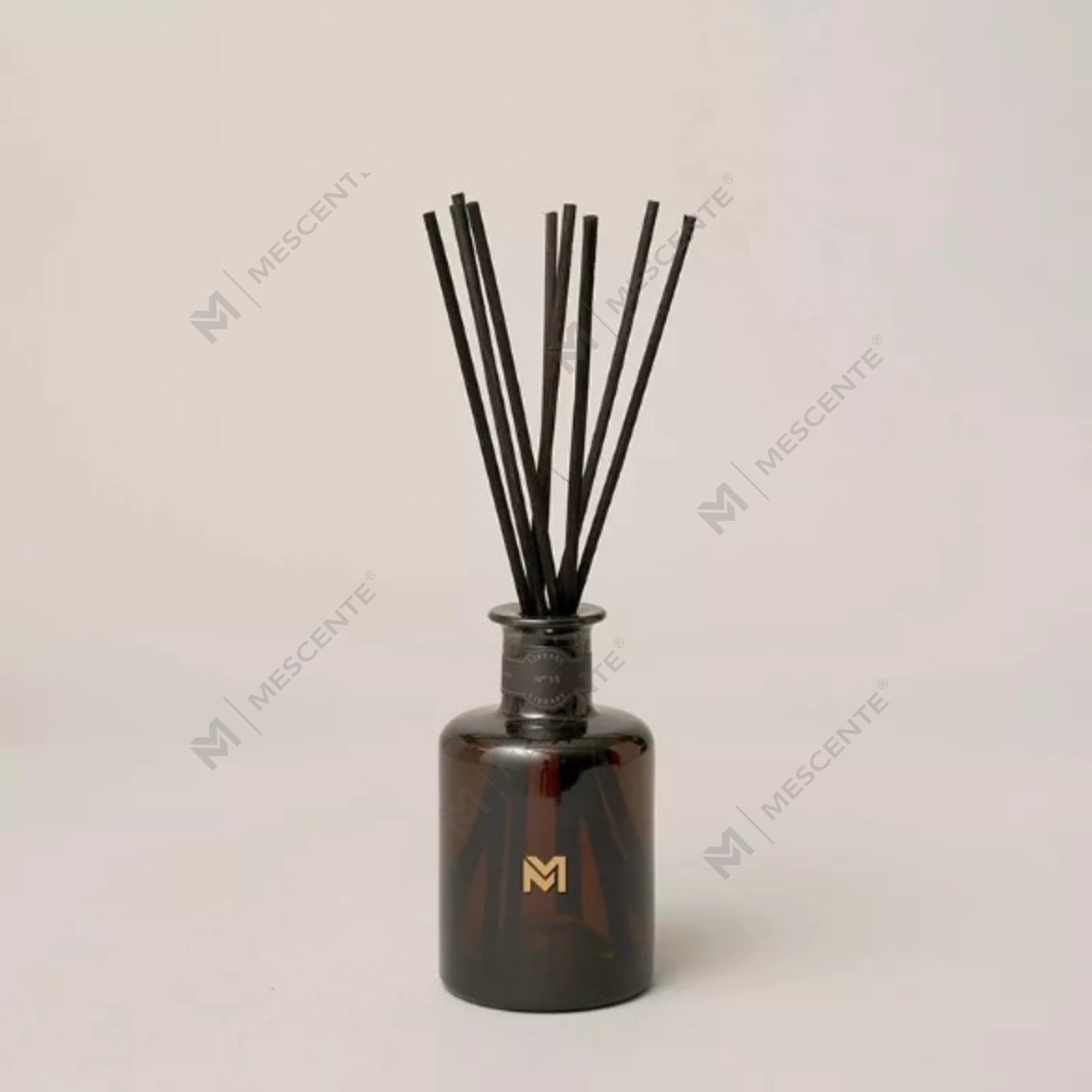 M&Scent bán buôn sang trọng chai khuếch tán màu đen 500ml màu đen Máy khuếch tán nước hoa Reed có hộp quà tặng