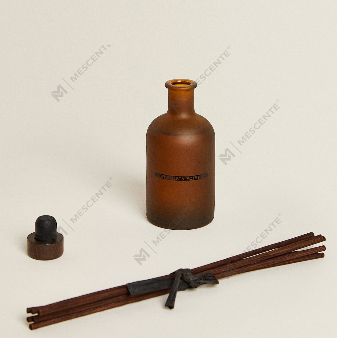 Sang Trọng Lớn Màu Đen Mờ Chai 50Ml 300Ml Hoa Khô Hoa Hương Thơm Tinh Dầu Sậy Khuếch Tán Dầu Bộ Số Lượng Lớn